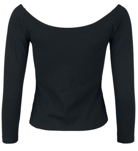 black-premium-by-emp-schwarzes-langarmshirt-u-boot-damen image 8