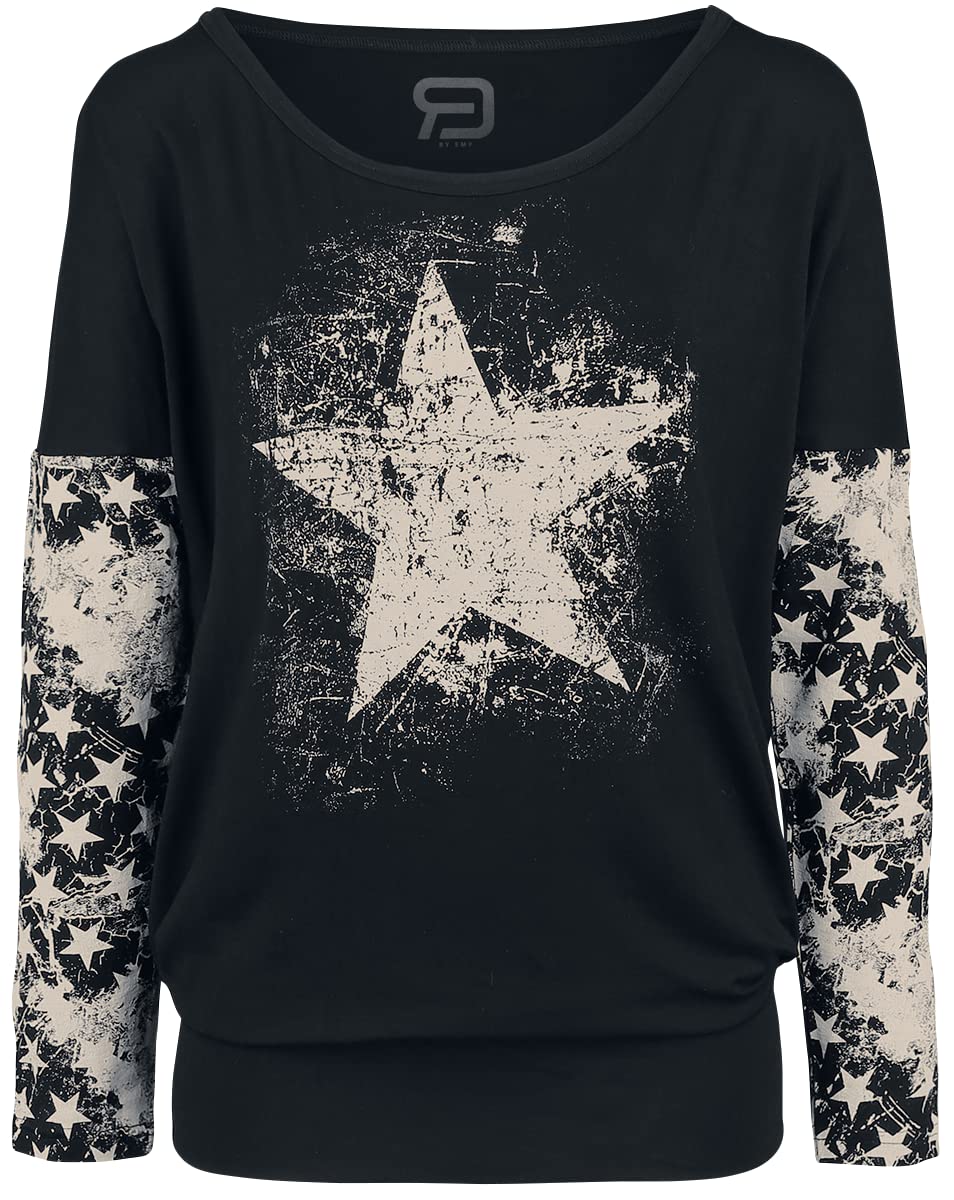 red-by-emp-longsleeves-langarmshirt-schwarz-s-sterne image 3
