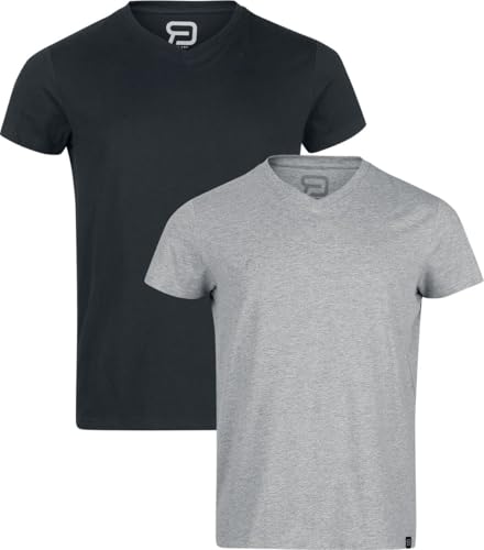 red-by-emp-herren-basic-t-shirt-schwarz-grau image 8