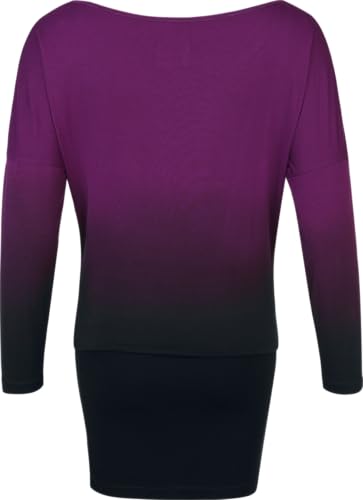 red-by-emp-damen-kleid-kurz-schwarz-lila-farbverlauf image 8