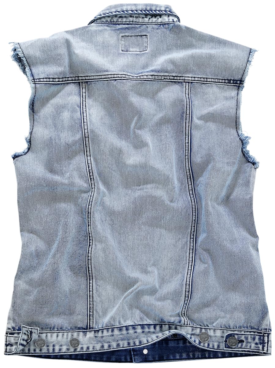 black-premium-by-emp-jeansweste-herren-m-rmellos-blau image 8