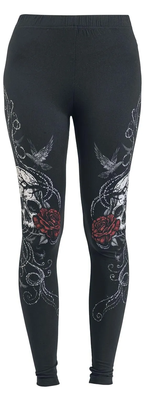 black-premium-by-emp-damen-leggings-schwarz-weiches-material image 1