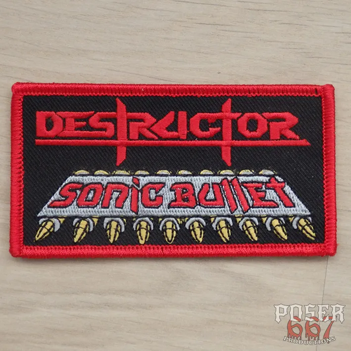 poser667-destructor-sonic-bullet-patch-schwarz-10-cm image 1