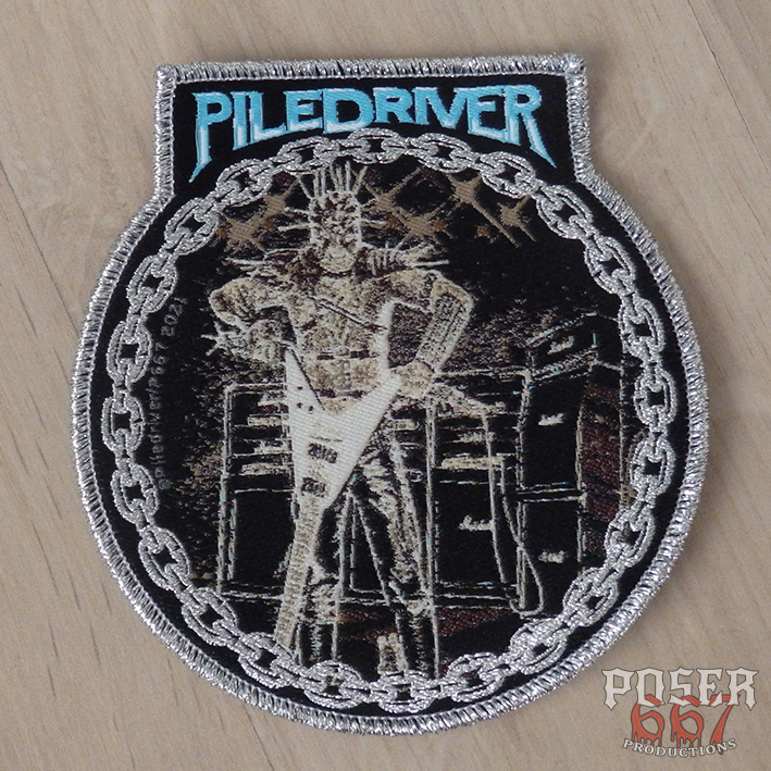 piledriver-metal-inquisition-patch-gewebt-9cm-metallic image 3