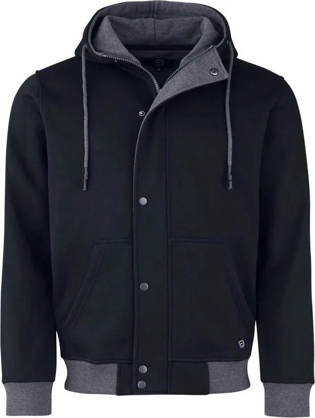 red-by-emp-jacke-herren-sweatjacke-schwarz-gr-l-kapuze image 1
