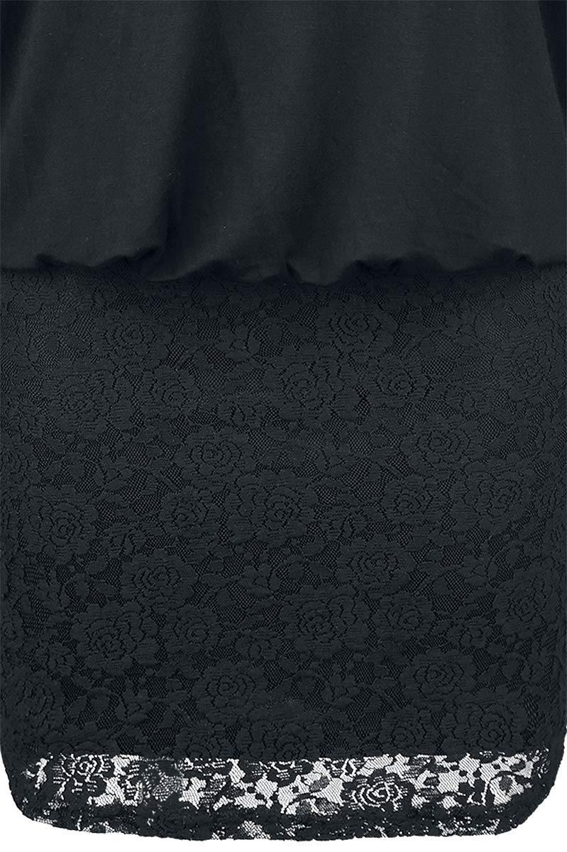 black-premium-by-emp-double-layer-kleid-spitze-schwarz-l image 4