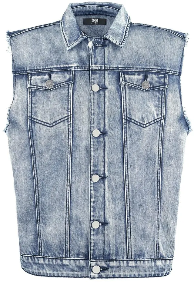 black-premium-by-emp-jeansweste-herren-m-rmellos-blau image 1
