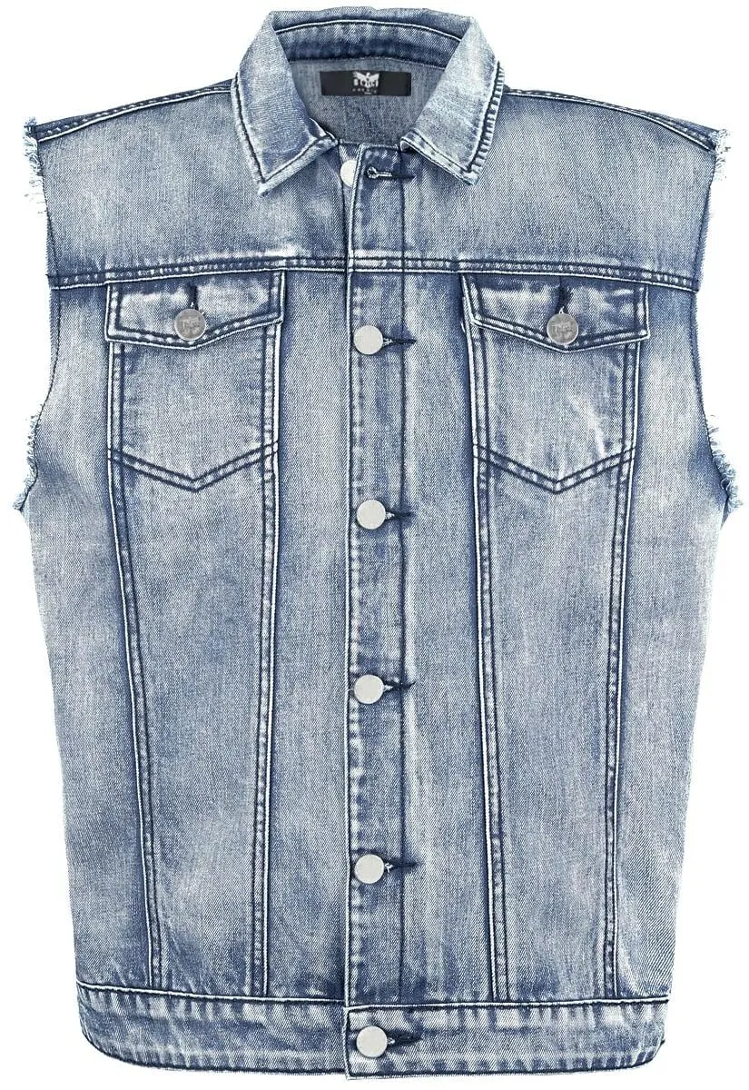 black-premium-by-emp-jeansweste-herren-m-rmellos-blau image 1