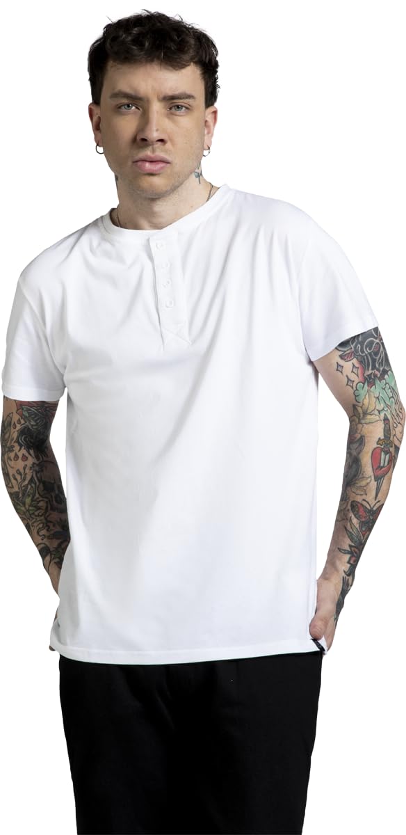 red-by-emp-herren-basic-t-shirt-wei-grau-knopfleiste image 2