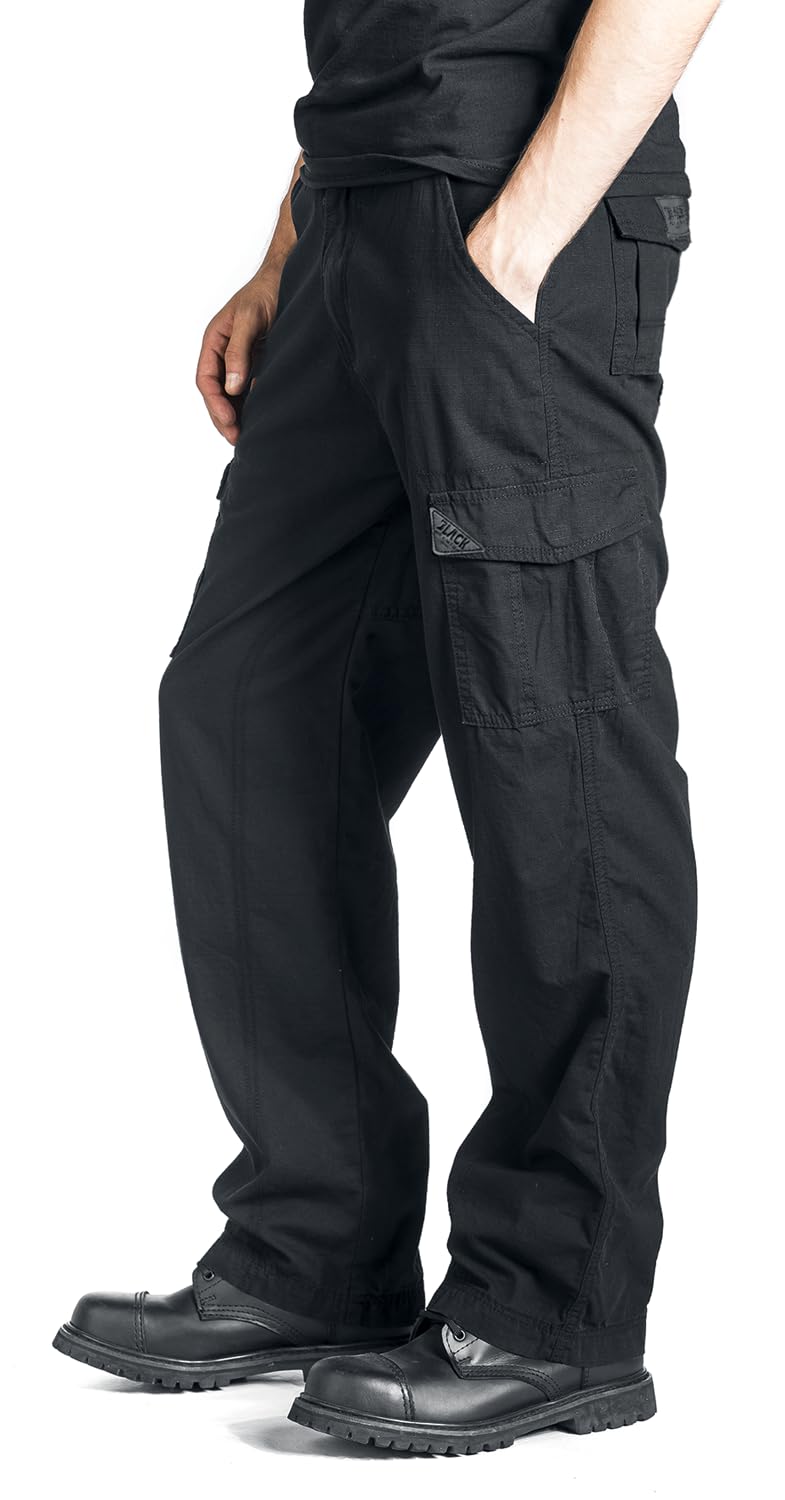 black-premium-by-emp-cargohose-herren-schwarz-ripstop-xl-g-rtel image 4