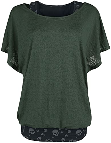 black-premium-by-emp-t-shirt-double-layer-totenkopf-schwarz-gr-n image 8