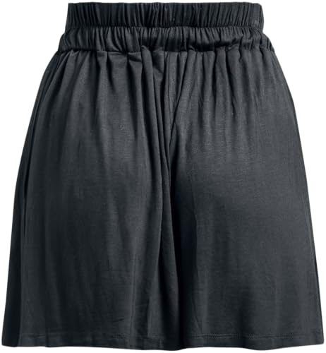 black-premium-by-emp-damen-sweatshorts-schwarz-rock-optik image 7
