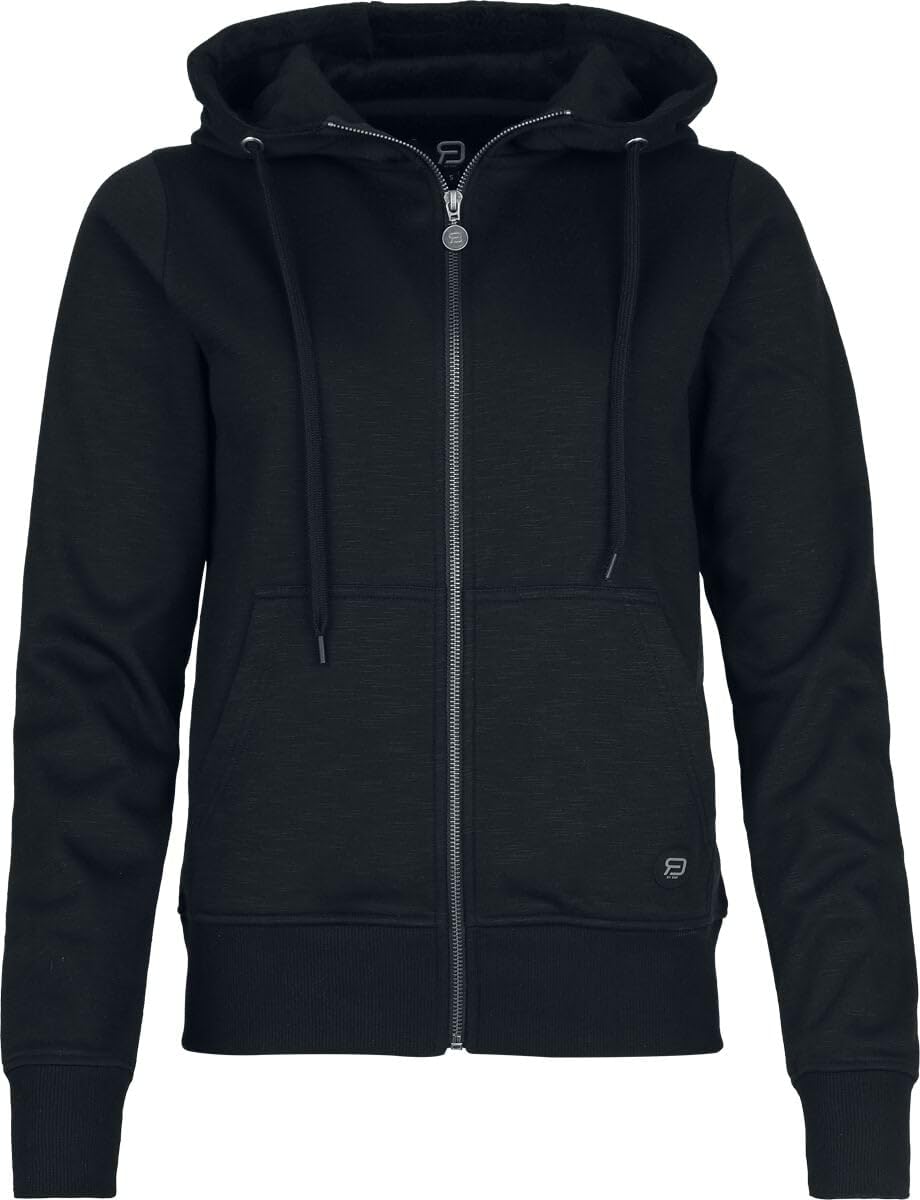 red-by-emp-schwarze-kapuzenjacke-hoodie-damen-l-mit-labelpatch image 1