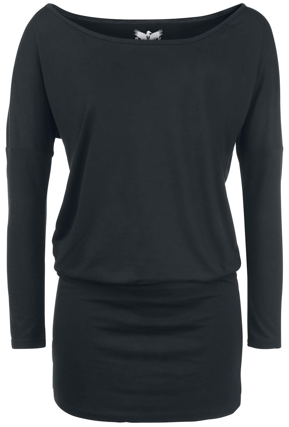 black-premium-by-emp-schwarzes-langarm-kleid-schulter-m image 3