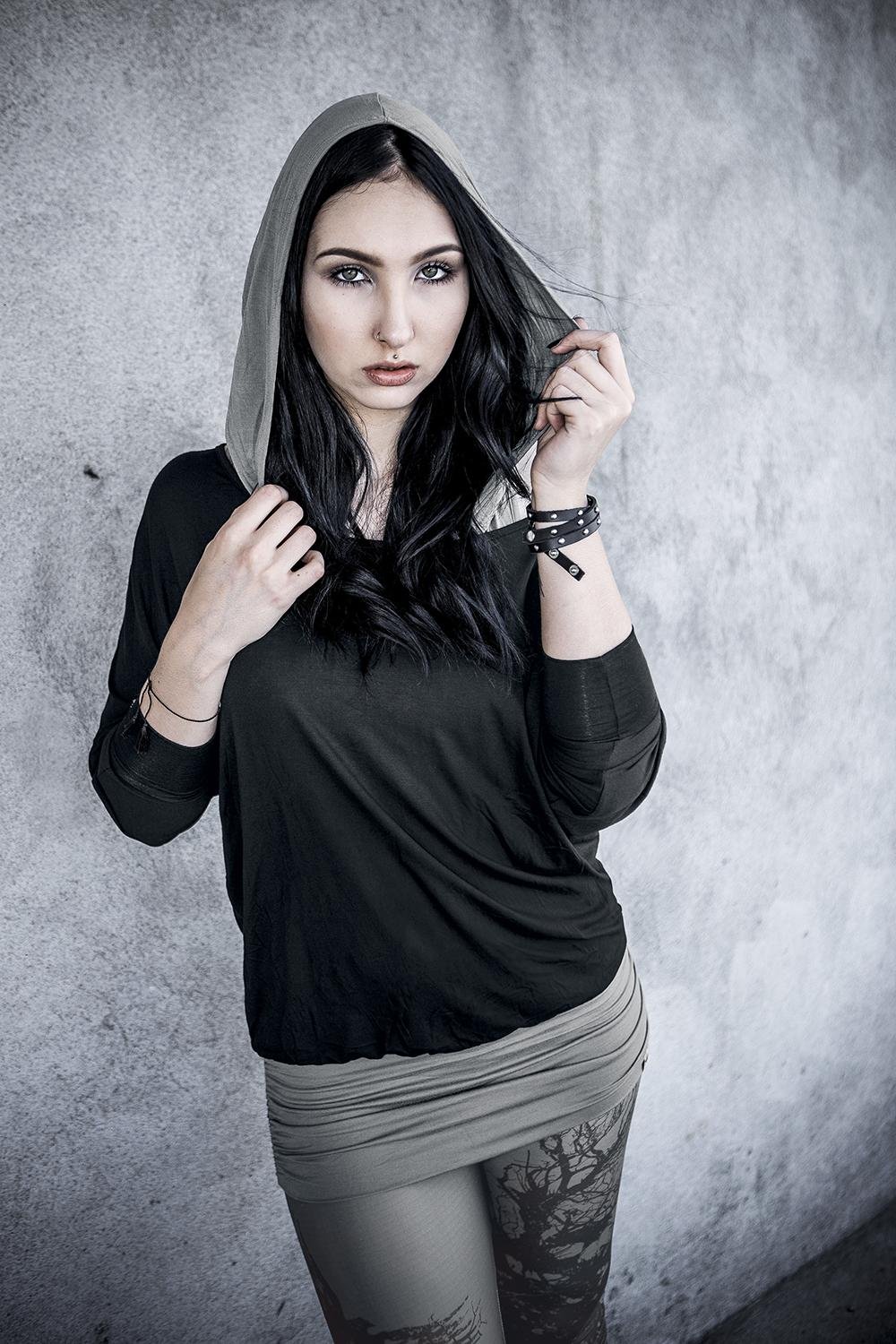 black-premium-langarmshirt-damen-schwarz-double-layer-m image 3