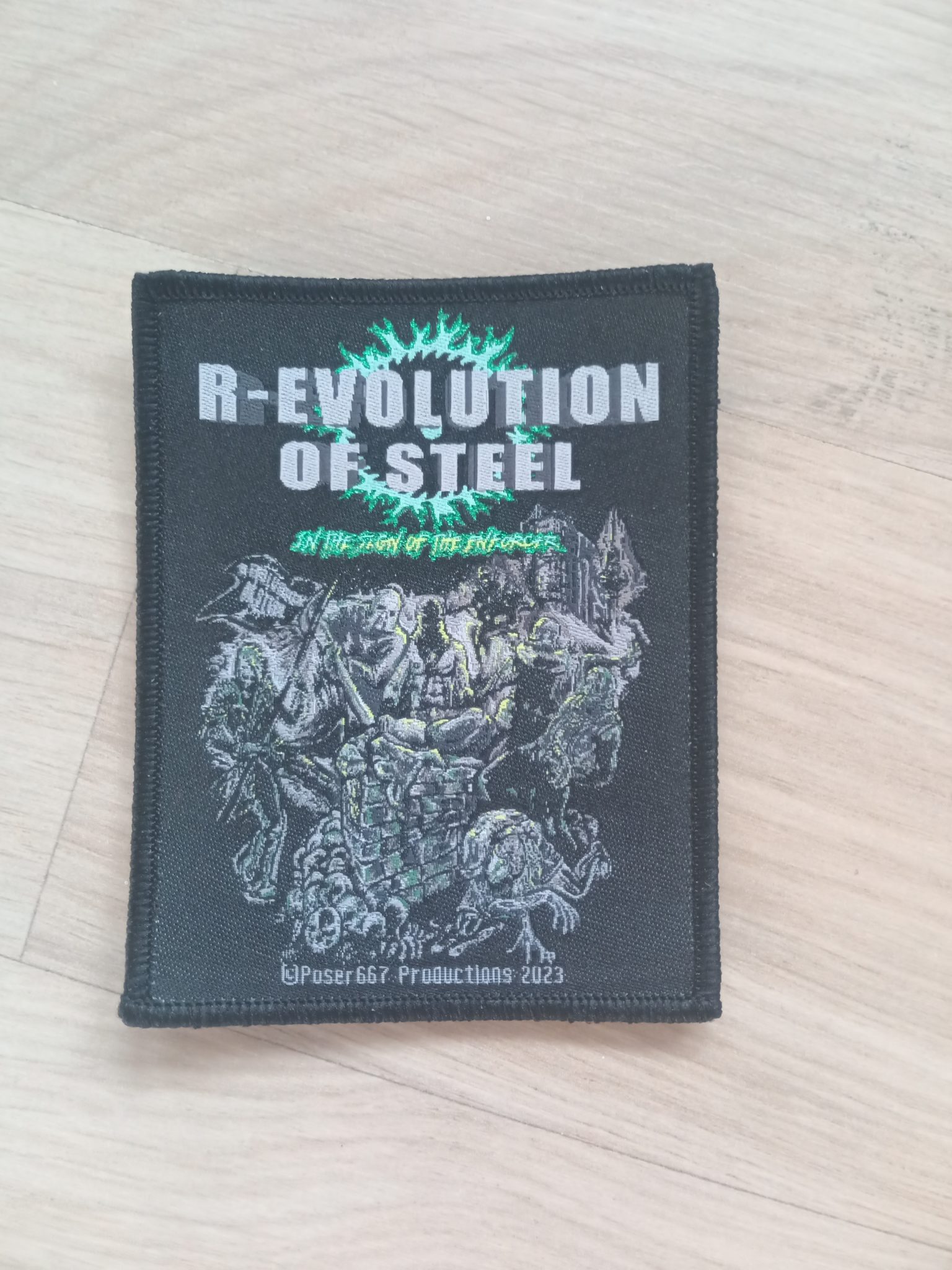 r-evolution-of-steel-enforcer-patch-mint-10-cm image 1