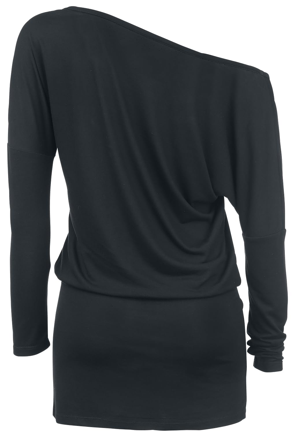 black-premium-by-emp-schwarzes-langarm-kleid-schulter-m image 2