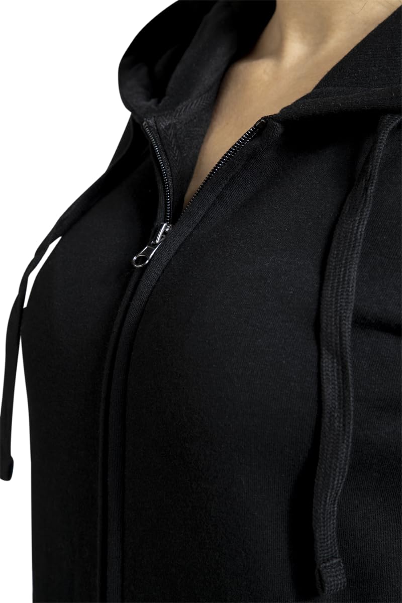 black-premium-kapuzenpullover-damen-schwarz-k-ngurutasche-l image 7