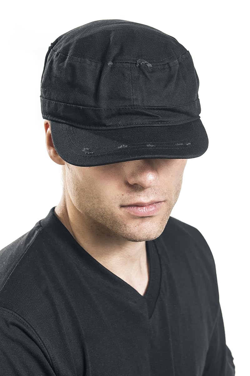 black-premium-army-cap-schwarz-vintage-unisex image 6