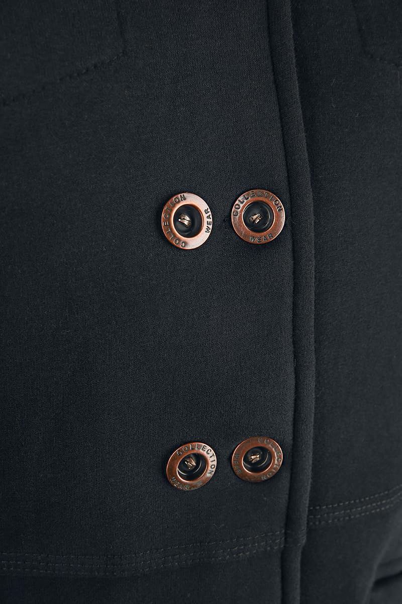 red-by-emp-schwarze-bergangsjacke-jacke-s-sweatstoff image 3