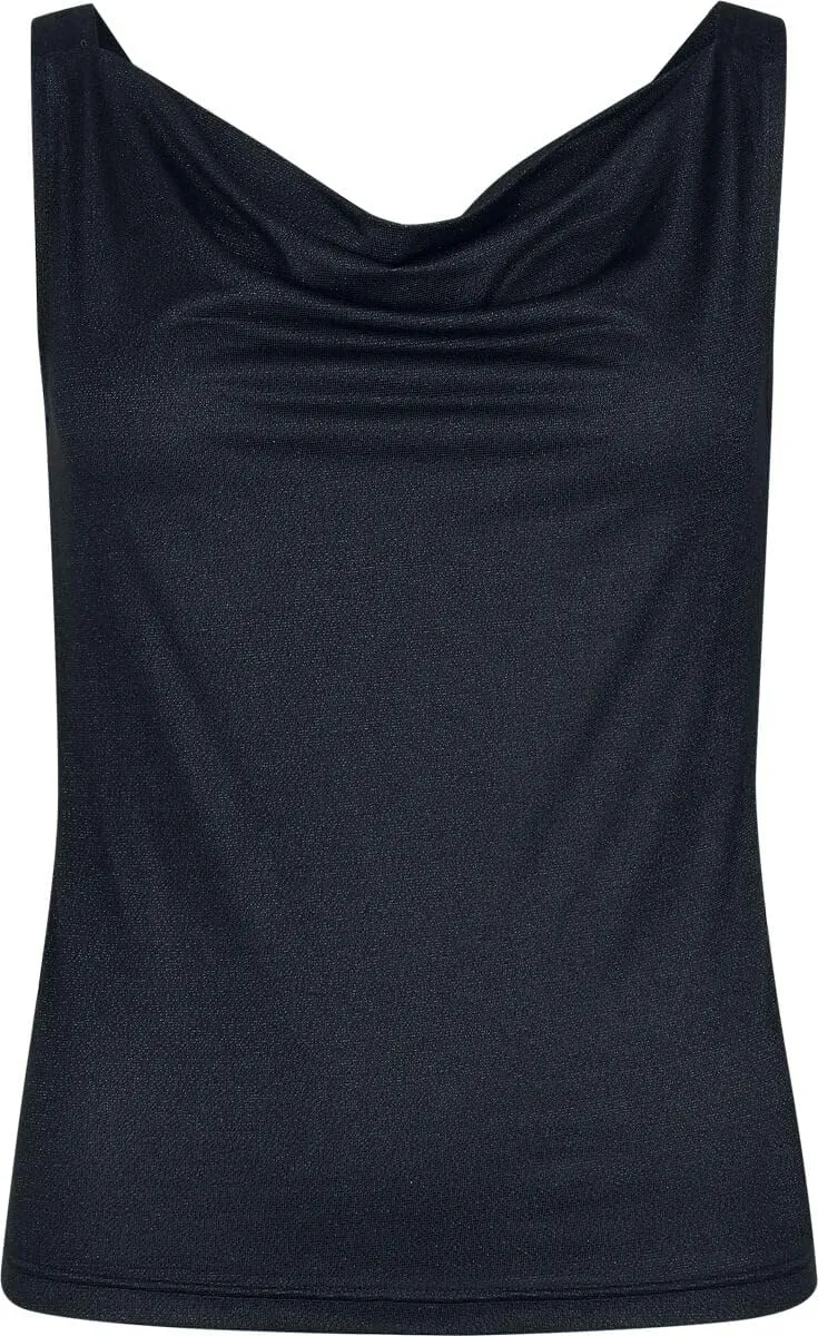 black-premium-by-emp-damen-top-schwarz-basic-mit-glitzereffekt image 1