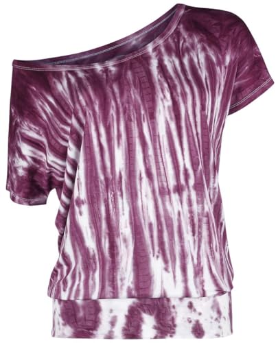 red-by-emp-batik-t-shirt-damen-wei-lila-locker image 7
