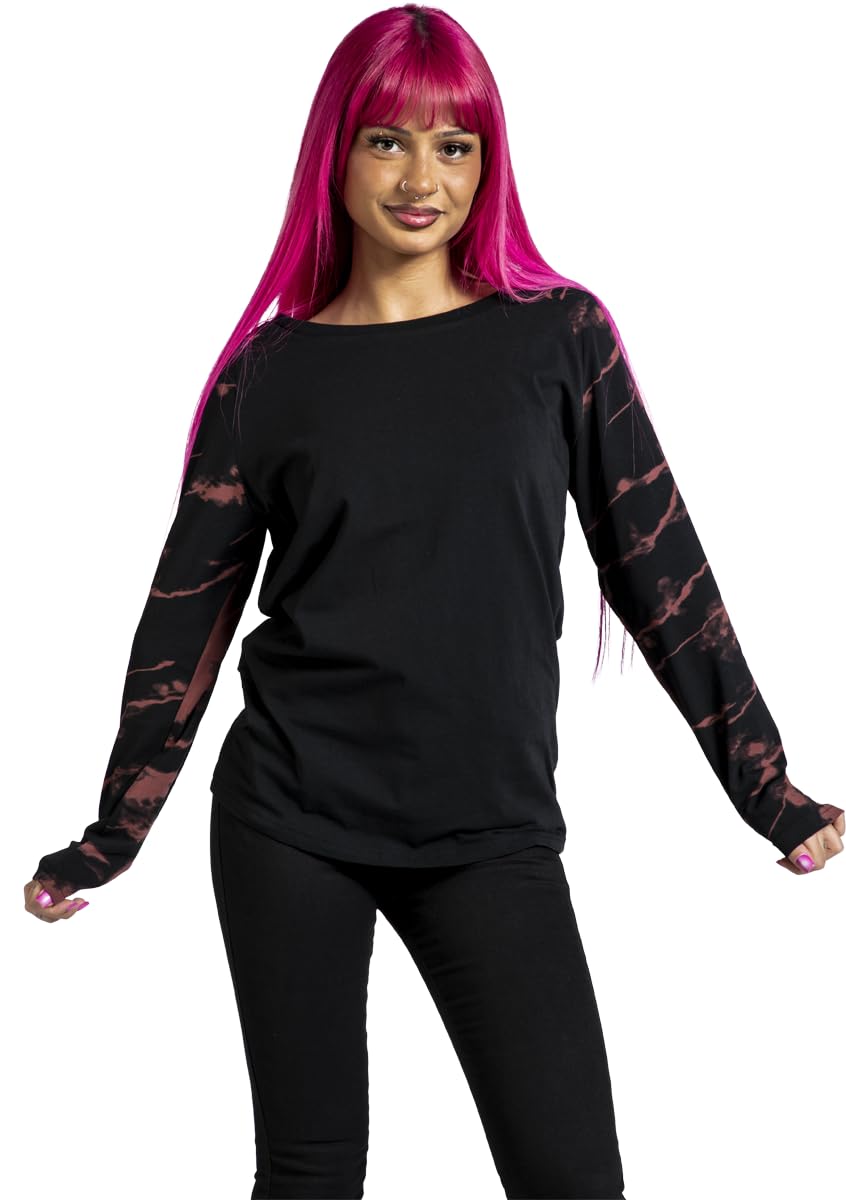 red-by-emp-schwarz-rotes-langarmshirt-raglan-gr-e-l image 2