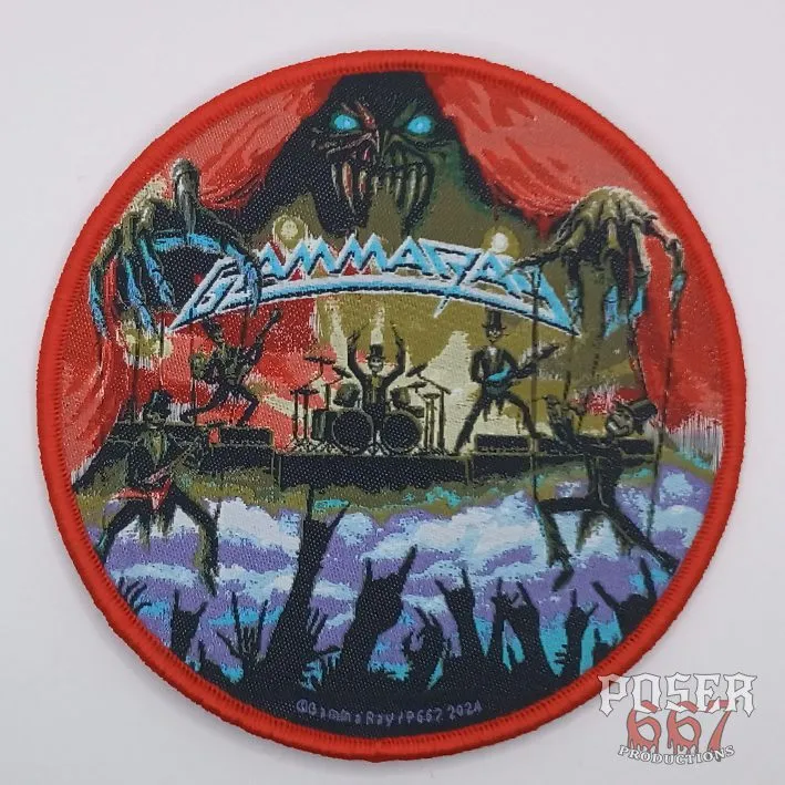 gamma-ray-heading-east-patch-rund-9-cm-schwarzer-rand image 1