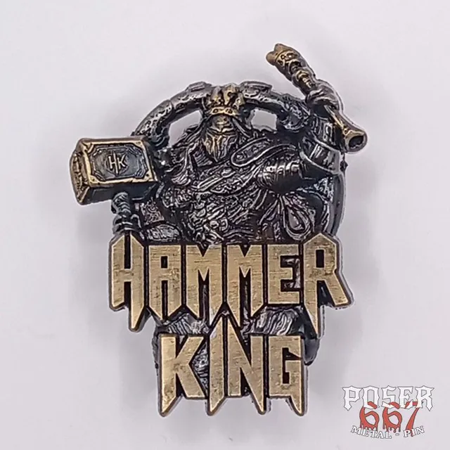 hammer-king-k-nig-und-kaiser-3d-pin-anstecker-5-cm image 1