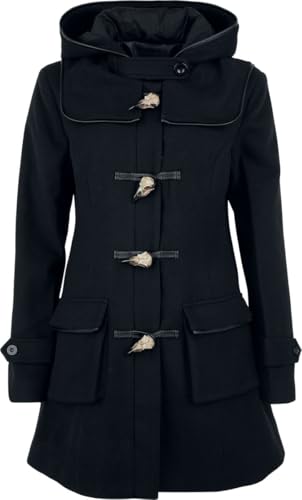 black-premium-by-emp-damen-mantel-schwarz-mit-kapuze-gr-e-m image 7