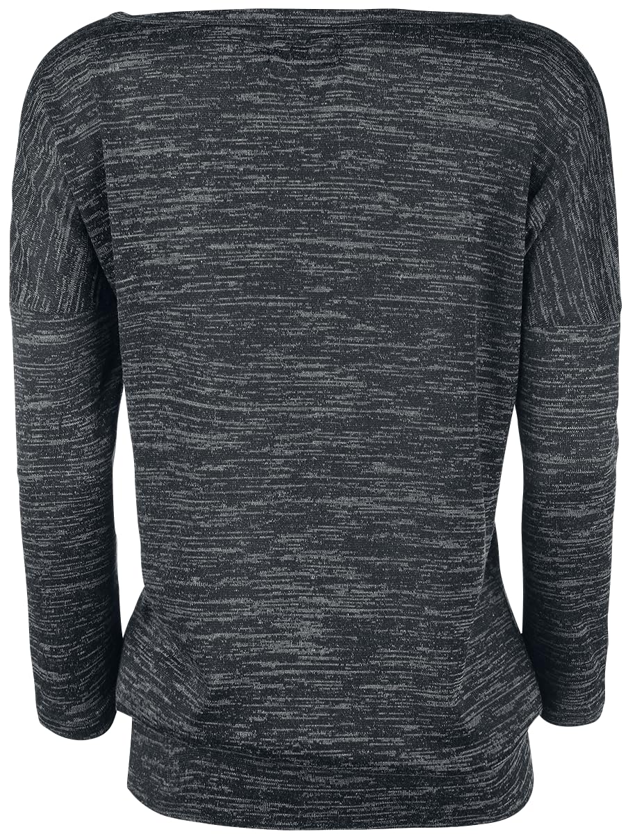 red-by-emp-longsleeves-basic-langarmshirt-grau-meliert-xl image 3