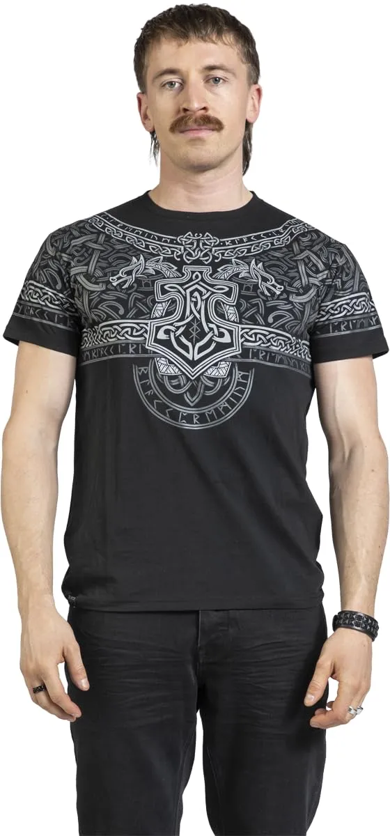 black-premium-by-emp-herren-t-shirt-schwarz-symbol-gr-e-l image 1