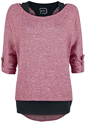 red-by-emp-shirt-kombi-damen-rot-schwarz-sweatshirt-top image 8