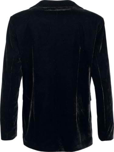 black-premium-essential-samtblazer-damen-blazer-schwarz image 8