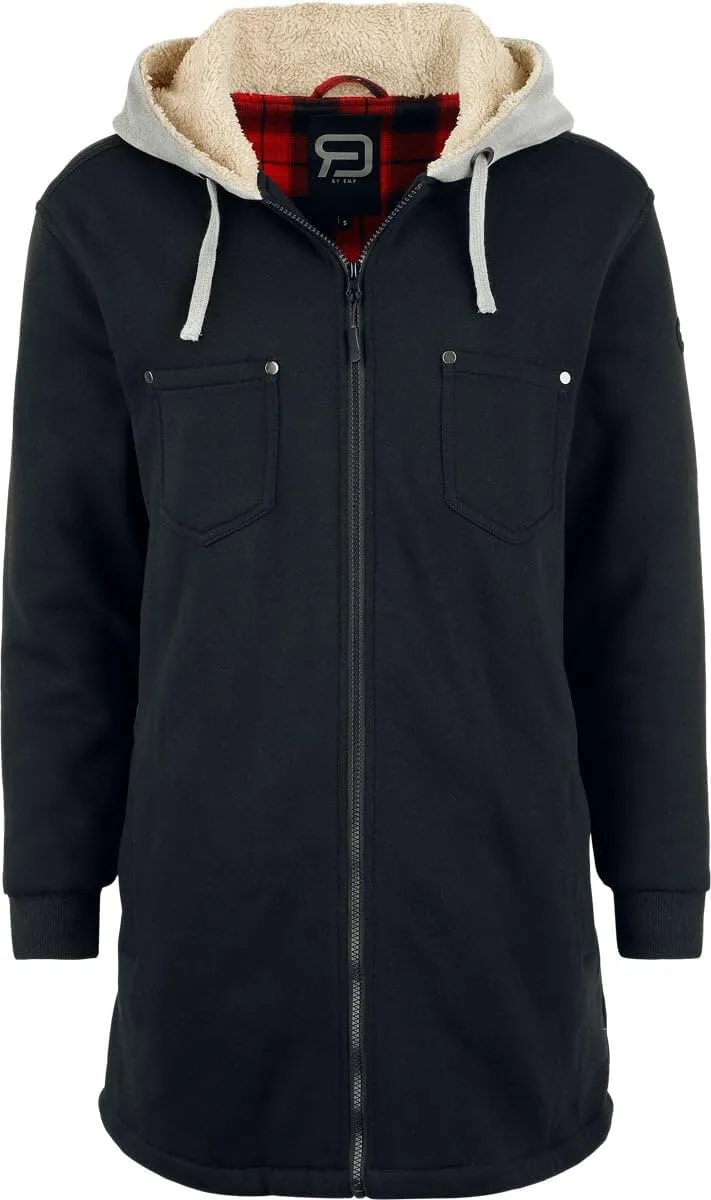 red-by-emp-damen-kapuzenjacke-schwarz-teddyfutter-gr-m image 1