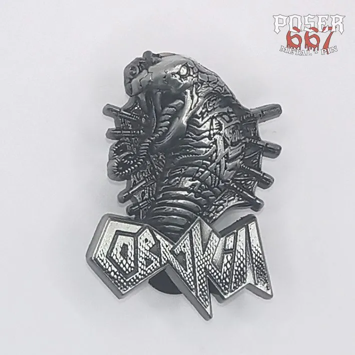 cobrakill-cobrat-r-3d-pin-metall-3-5-cm-antik-silber image 1