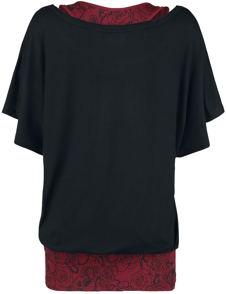 black-premium-by-emp-t-shirt-double-layer-schwarz-rot-xxl image 3
