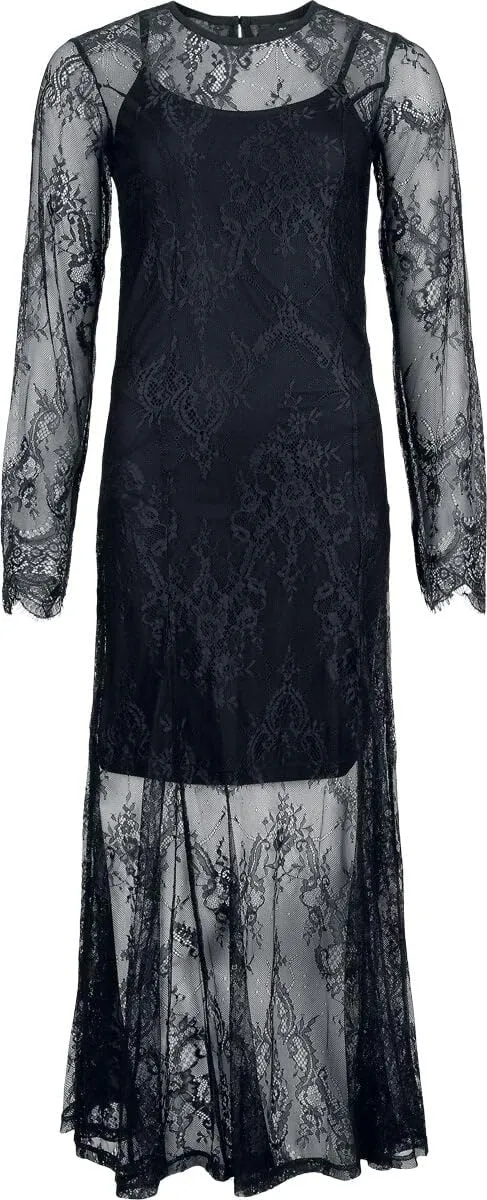black-premium-by-emp-langes-kleid-unterkleid-schwarz-damen image 1