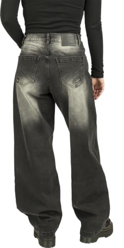 red-by-emp-hosen-damen-jeans-schwarz-barrel-fit-30w-32l image 8