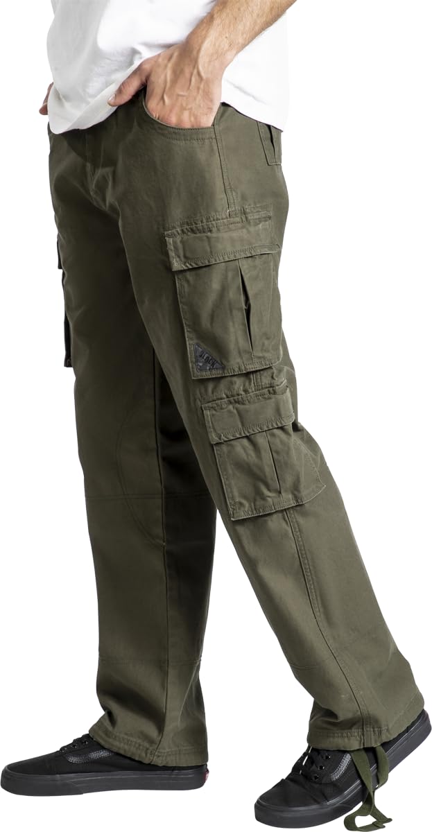 black-premium-herren-cargohose-army-vintage-schwarz image 6