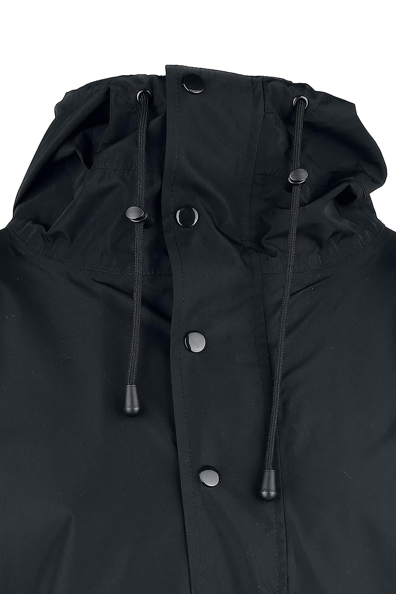 red-by-emp-m-ntel-unisex-regenmantel-schwarz-kapuze image 4