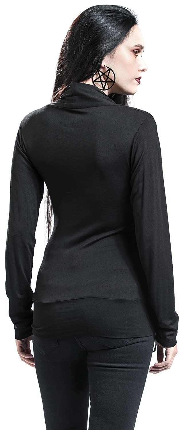 black-premium-by-emp-wickel-langarmshirt-damen-schwarz-m image 6