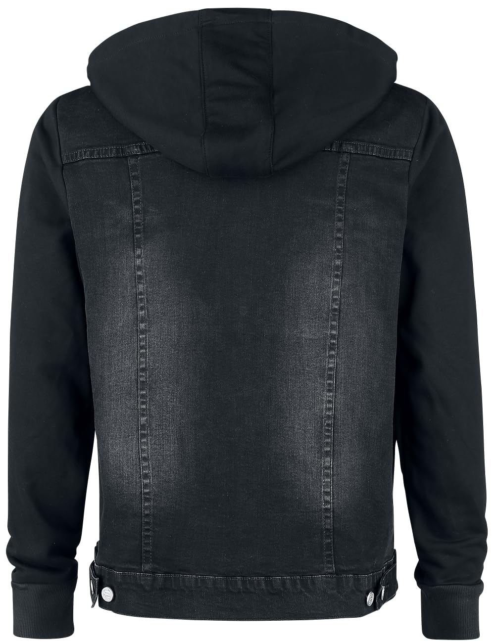 red-by-emp-jeansjacke-herren-dunkelgrau-kapuze-l-streetwear image 3
