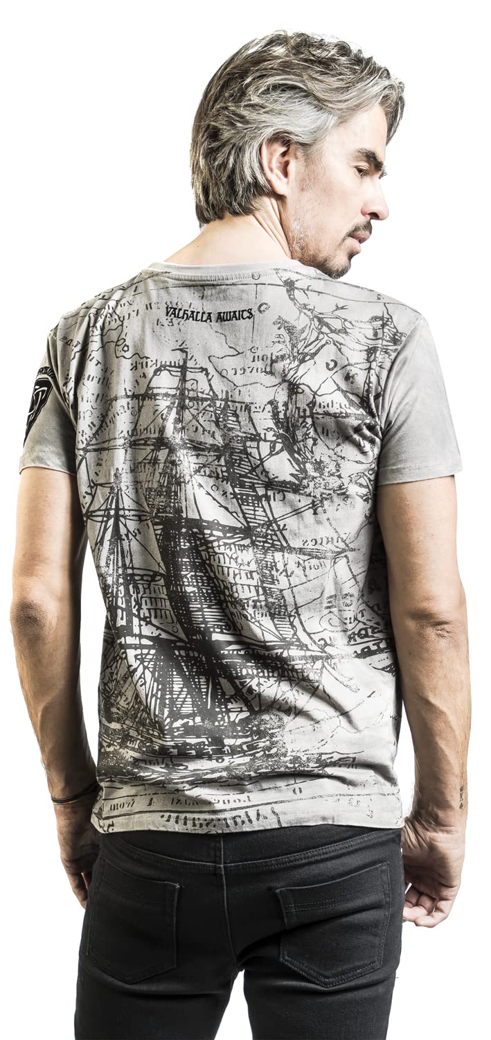 black-premium-t-shirt-herren-grau-l image 6