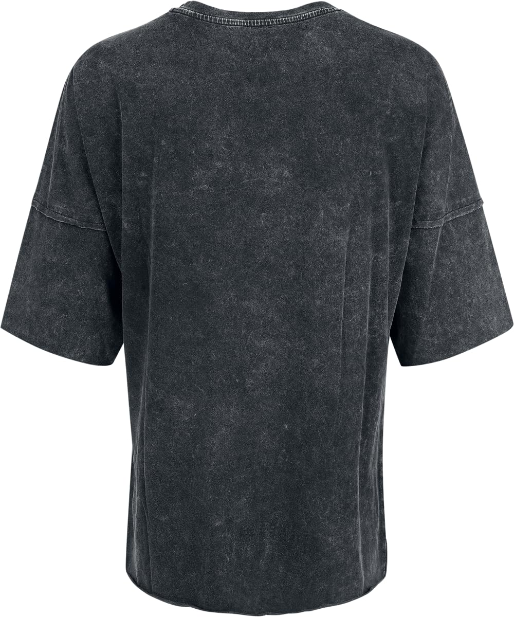 black-premium-by-emp-t-shirt-cut-out-dekollet-damen-schwarz-m image 3