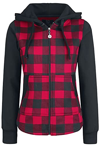 red-by-emp-kapuzenjacke-karo-schwarz-rot-gr-m image 8