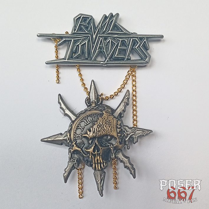 evil-invaders-forgotten-memories-3d-pin-antik-silber image 1