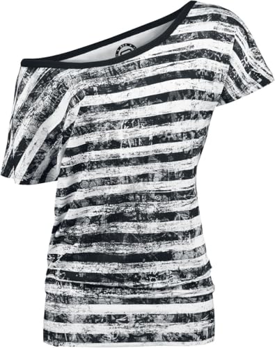 red-by-emp-schwarz-wei-es-basic-t-shirt-streifen-m image 8