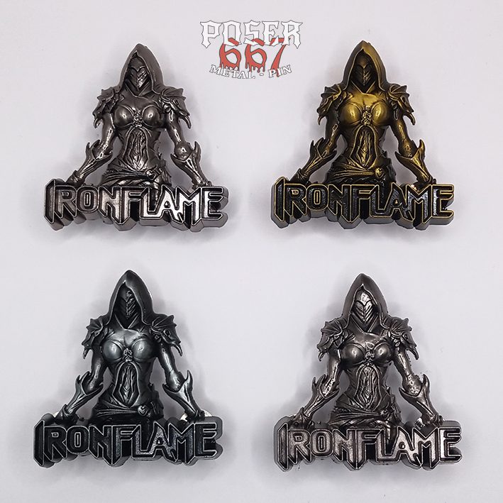 poser667-ironflame-compendium-3d-pin-antik-silber-5-cm image 2