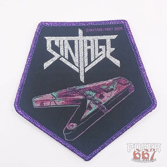 poser667-productions-sintage-broken-guitar-patch-9-5-cm-lila image 1